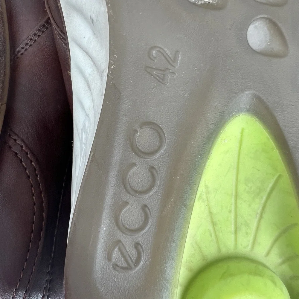 ECCO Men's St.1 Hybrid Derby Brown Cap Toe Dress Shoes EU 42 Size 8 - 8.5‎